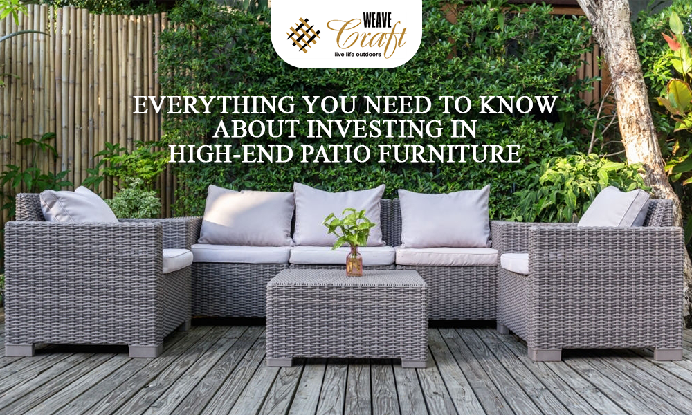 Create an Impressive Space with Luxury Patio Furniture